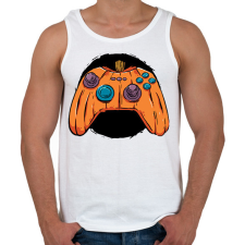 PRINTFASHION Tök joystick - Férfi atléta - Fehér atléta, trikó