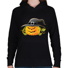 PRINTFASHION Tök - Női kapucnis pulóver - Fekete