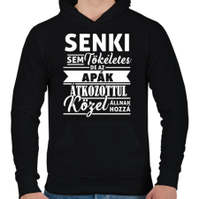 PRINTFASHION Tökéletes APA - Férfi kapucnis pulóver - Fekete férfi pulóver, kardigán