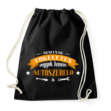 PRINTFASHION Tökéletes autószerelő - Sportzsák, Tornazsák - Fekete tornazsák
