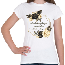 PRINTFASHION Tökéletes feleség szülinapja december - Női póló - Fehér női póló
