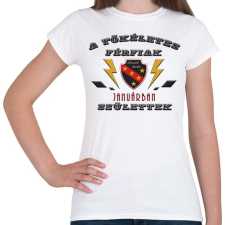 PRINTFASHION Tökéletes férfi január - Női póló - Fehér női póló