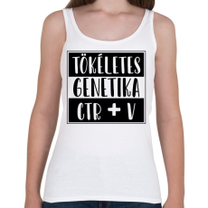 PRINTFASHION Tökéletes genetika Ctr+V - Női atléta - Fehér