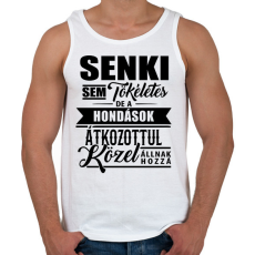 PRINTFASHION Tökéletes Hondások - Férfi atléta - Fehér