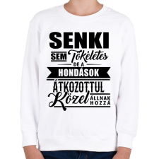PRINTFASHION Tökéletes Hondások - Gyerek pulóver - Fehér gyerek pulóver, kardigán