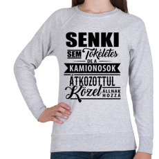 PRINTFASHION Tökéletes kamionos - Női pulóver - Sport szürke