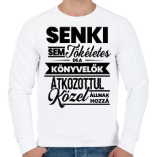 PRINTFASHION Tökéletes könyvelő - Férfi pulóver - Fehér
