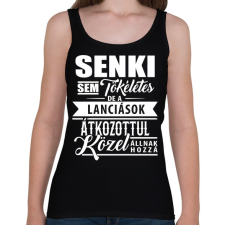 PRINTFASHION Tökéletes Lanciások - Női atléta - Fekete női trikó