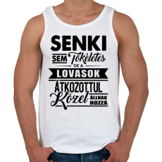 PRINTFASHION Tökéletes lovasok - Férfi atléta - Fehér