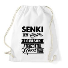 PRINTFASHION Tökéletes lovasok - Sportzsák, Tornazsák - Fehér tornazsák