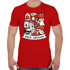 PRINTFASHION Tökfej csapat - Férfi póló - Piros