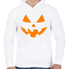 PRINTFASHION Tökfej - Férfi kapucnis pulóver - Fehér férfi pulóver, kardigán