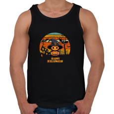 PRINTFASHION Töki Halloween - Férfi atléta - Fekete