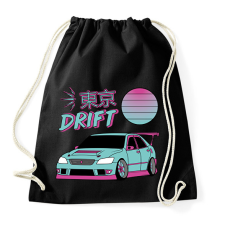 PRINTFASHION Tokyo drift - Sportzsák, Tornazsák - Fekete tornazsák