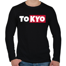 PRINTFASHION TOKYO - Férfi hosszú ujjú póló - Fekete férfi póló