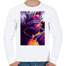 PRINTFASHION Tokyo Ghoul - Férfi pulóver - Fehér férfi pulóver, kardigán