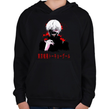 PRINTFASHION TOKYO GHOUL - Gyerek kapucnis pulóver - Fekete gyerek pulóver, kardigán