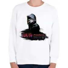 PRINTFASHION Tokyo Ghoul - Gyerek pulóver - Fehér gyerek pulóver, kardigán