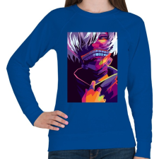 PRINTFASHION Tokyo Ghoul  - Női pulóver - Királykék női pulóver, kardigán