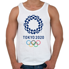 PRINTFASHION Tokyo Olimpic 2020 - Férfi atléta - Fehér atléta, trikó