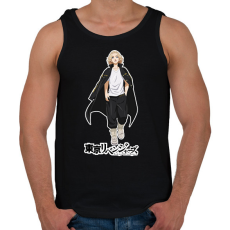 PRINTFASHION Tokyo Revengers - Mikey - Férfi atléta - Fekete