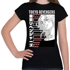 PRINTFASHION Tokyo Revengers - Női póló - Fekete