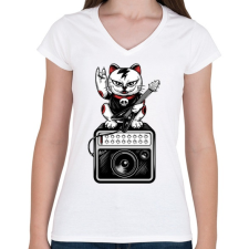 PRINTFASHION Toljuk...  - Női V-nyakú póló - Fehér női póló