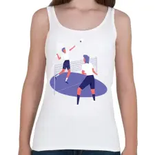 PRINTFASHION Tollas - Női atléta - Fehér női trikó