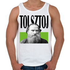 PRINTFASHION Tolsztoj - Önarckép - Férfi atléta - Fehér atléta, trikó