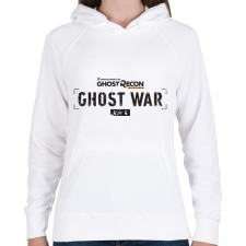 PRINTFASHION Tom Clancy's Ghost Recon WAR - Női kapucnis pulóver - Fehér női pulóver, kardigán