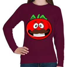PRINTFASHION Tomato Man - Női pulóver - Bordó