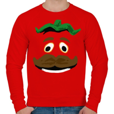 PRINTFASHION Tomatohead - Férfi pulóver - Piros