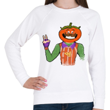 PRINTFASHION Tomatohead - Fortnite - Női pulóver - Fehér női pulóver, kardigán