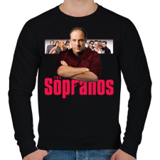 PRINTFASHION Tony Soprano - Férfi pulóver - Fekete férfi pulóver, kardigán