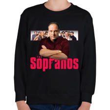 PRINTFASHION Tony Soprano - Gyerek pulóver - Fekete gyerek pulóver, kardigán