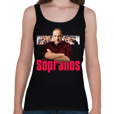 PRINTFASHION Tony Soprano - Női atléta - Fekete női trikó