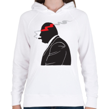 PRINTFASHION Tony Soprano - Női kapucnis pulóver - Fehér női pulóver, kardigán