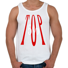 PRINTFASHION TOP 5% - Férfi atléta - Fehér atléta, trikó