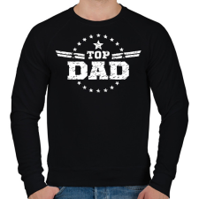 PRINTFASHION Top Dad - Férfi pulóver - Fekete férfi pulóver, kardigán