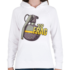 PRINTFASHION top frag - Női kapucnis pulóver - Fehér