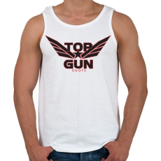 PRINTFASHION TOP GUN - Férfi atléta - Fehér