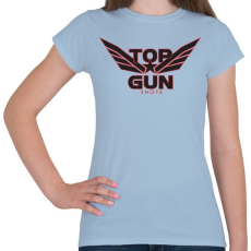 PRINTFASHION TOP GUN - Női póló - Világoskék
