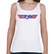 PRINTFASHION Top Mom - Női atléta - Fehér női trikó