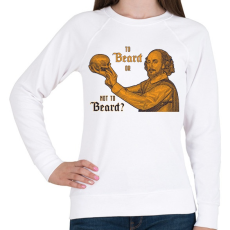 PRINTFASHION Tor beard or not to beard? - Női pulóver - Fehér
