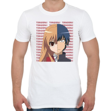 PRINTFASHION Toradora! - Férfi póló - Fehér férfi póló