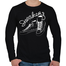 PRINTFASHION Tornacipő - Férfi hosszú ujjú póló - Fekete férfi póló