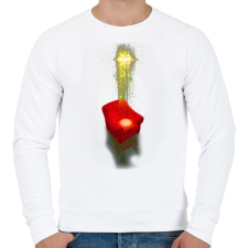 PRINTFASHION Török Edina 01 - Férfi pulóver - Fehér férfi pulóver, kardigán