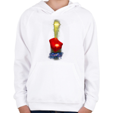 PRINTFASHION Török Edina 02 - Gyerek kapucnis pulóver - Fehér gyerek pulóver, kardigán