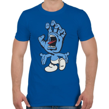 PRINTFASHION Törpkézfej - Férfi póló - Királykék férfi póló