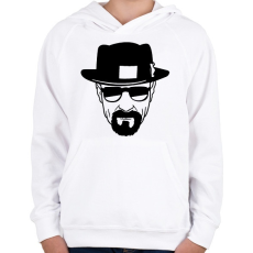 PRINTFASHION Totál szívás - Gyerek kapucnis pulóver - Fehér